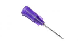 Aiguilles de distribution collées avec canule en acier inoxydable 25,4mm violet 21G 1pc