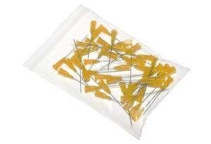 Aiguilles de distribution collées avec canule en acier inoxydable 38,1mm orange 23G 50pcs