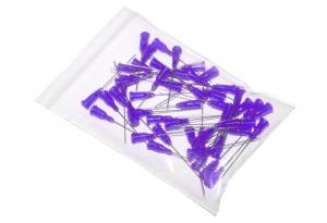 Aiguilles de distribution collées avec canule en acier inoxydable 38,1mm violet 21G 50pcs