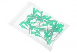 Aiguilles de distribution collées avec canule en acier inoxydable 38,1mm vert 18G 50pcs