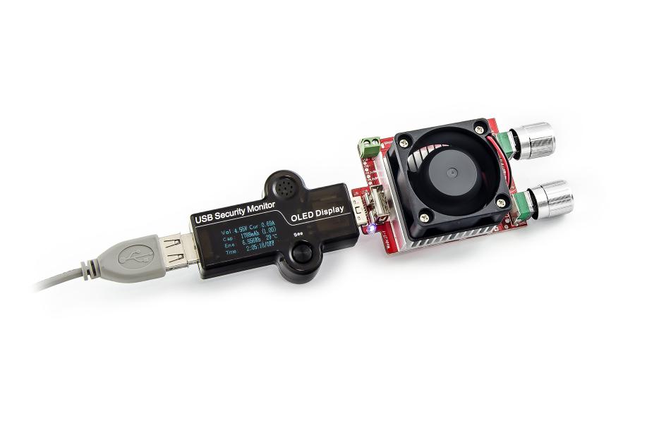 Testeur USB avec charge électronique 35W, set