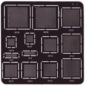 Gabarit de refusion pour circuit BGA de type J