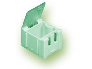 Tiroirs miniatures en plastique pour composants CMS B1 - vert