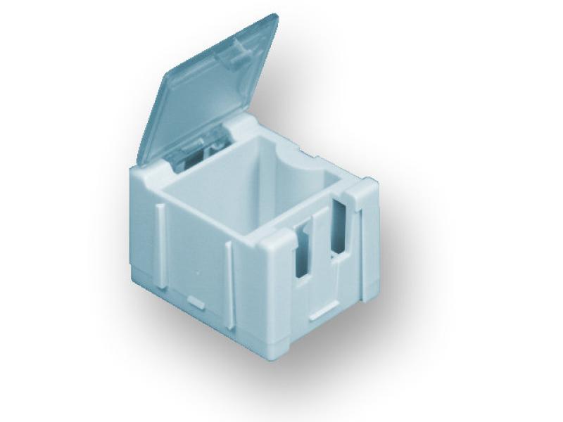 Tiroirs miniatures en plastique pour composants CMS B1 - bleu