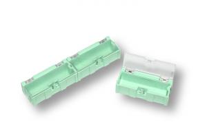 Tiroirs miniatures en plastique pour composants CMS B2 - vert