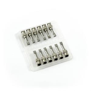 Aiguilles distributrices plates en acier inoxydable 11G 0,5" set 12pcs