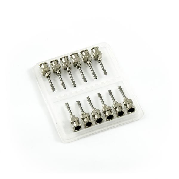 Aiguilles de distribution plates en acier inoxydable 16G 0.5" set 12pcs