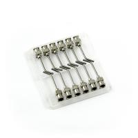 Aiguilles distributrices courbes à 45° en acier inoxydable 16G 1\" set 12pcs