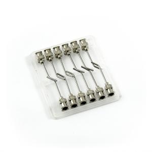 Aiguilles distributrices courbes à 45° en acier inoxydable 18G 1" set 12pcs