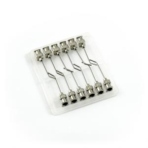 Aiguilles distributrices incurvées à 45° en acier inoxydable 20G 1" set 12pcs