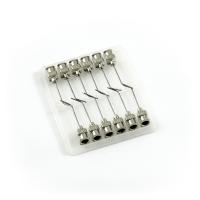 Aiguilles distributrices incurvées à 45° en acier inoxydable 22G 1\" set 12pcs