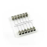 Aiguilles distributrices rectangulaires 90° en acier inoxydable 25G 1\" set 12pcs
