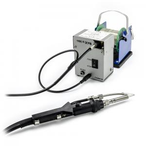Système pour couper et alimenter de l'étain de 1mm à la pointe de la microsoudeuse Hakko 375-04+