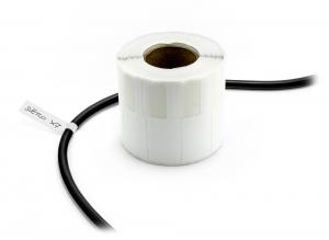 Etiquettes auto-adhésives pour l'étiquetage des câbles et fils 1000pcs blanc