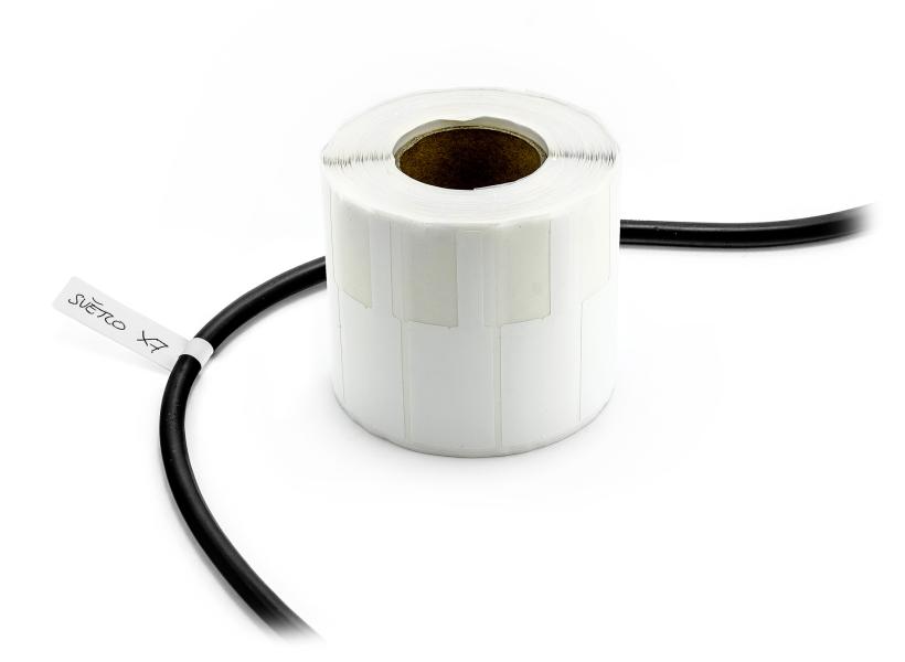 Etiquettes autocollantes pour l'étiquetage des câbles et des fils 1000pcs blanc