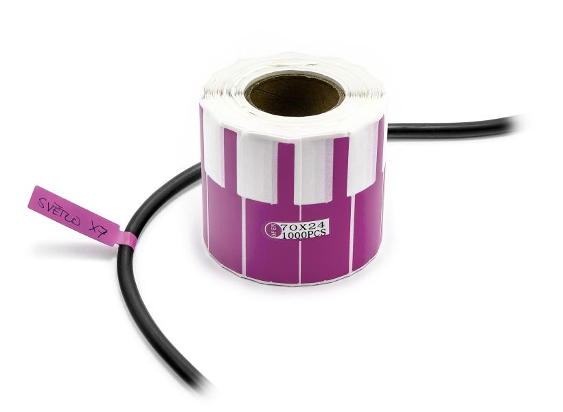 Etiquettes autocollantes pour l'étiquetage des câbles et des fils 1000pcs violet