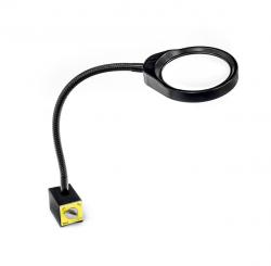 Lampe LED avec loupe PDOK PD-032B Grossissement 8 dioptries 3x avec base magnétique