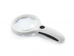 Loupe LED à deux foyers et LED UV, grossissement 2x et 4,5x