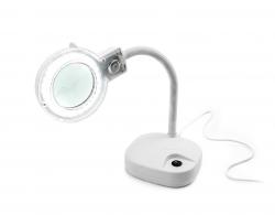 Lampe de table avec loupe et lumière LED type 139 3D, 8D, blanc