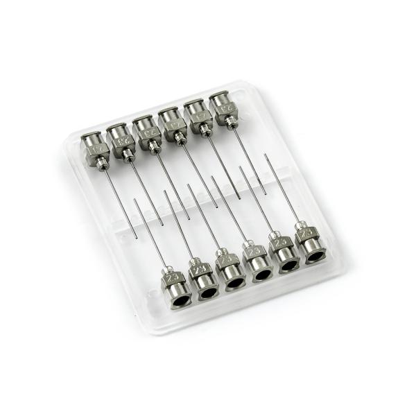 Aiguilles distributrices en acier inoxydable 23G 1" set 12pcs