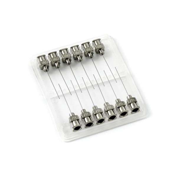 Aiguilles distributrices en acier inoxydable 28G 1" set 12pcs