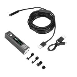 Caméra endoscopique Wi-Fi avec résistance à l'eau IP66 et câble flexible dur de 5m