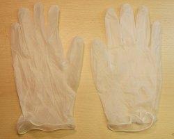 Gants en vinyle non poudrés 1 paire