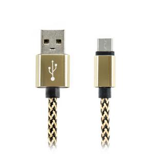 Câble USB-C - USB 2.0 Premium Metallic, tressé, différentes couleurs, 1m