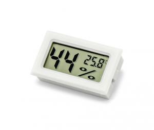 Hygromètre LCD à panneau avec thermomètre blanc
