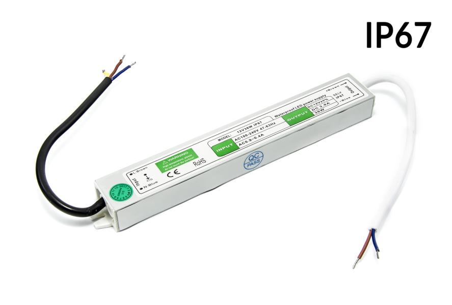 Transformateur LED étanche 12V 3A 36W