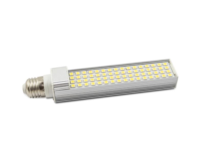 Ampoule LED E27, 64xLED, dissipateur thermique en aluminium, 6000K, 1200lm, 12W