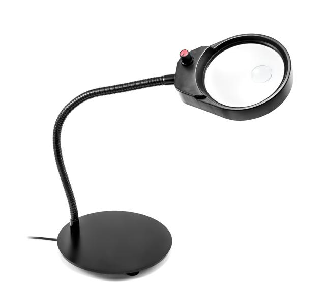 Lampe de bureau USB LED avec loupe PDOK PD-4S 8D 3x zoom