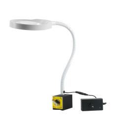 PDOK PD-032B blanc 8D Lampe LED à grossissement 3x avec loupe et base magnétique