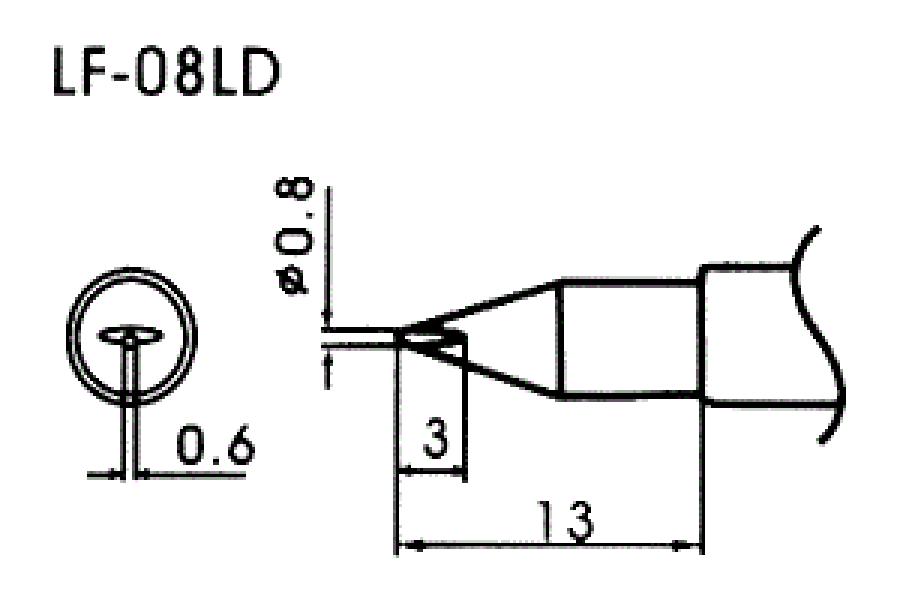 Pointe à souder sans plomb LF-08LD