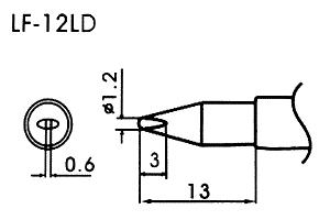 Pointe à souder sans plomb LF-12LD