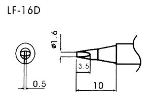 Pointe à souder sans plomb LF-16D