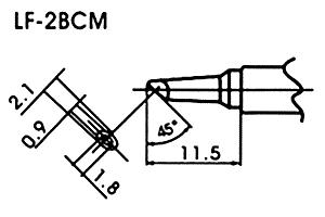 Pointe à souder sans plomb LF-2BCM mini onde