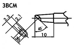 Pointe à souder sans plomb LF-3BCM mini onde