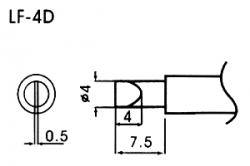 Pointe à souder sans plomb LF-4D