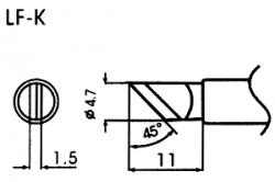 Pointe pour les fers à souder sans plomb LF-K