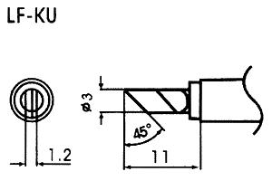 Pointe pour les fers à souder sans plomb LF-KU