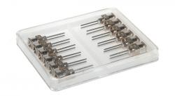 Aiguilles de distribution en acier inoxydable à double extrémité 20G 12pcs