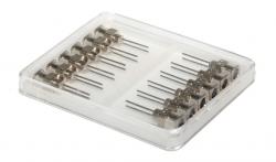 Aiguilles de distribution en acier inoxydable à double extrémité 22G 12pcs