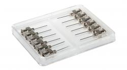 Aiguilles de distribution en acier inoxydable à double extrémité 23G 12pcs