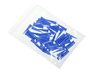 Aiguilles distributrices coniques en plastique bleu 22G 50pcs