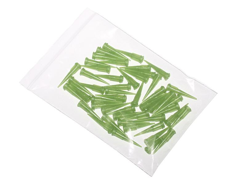 Aiguilles distributrices coniques en plastique olive 14G 50pcs