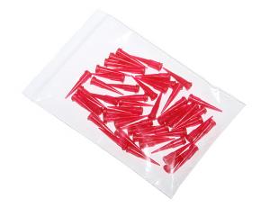 Aiguilles distributrices coniques en plastique rouge 25G 50pcs