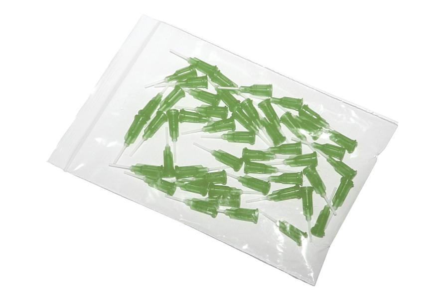 Aiguilles de distribution avec canule flexible en polypropylène olive 14G 50pcs