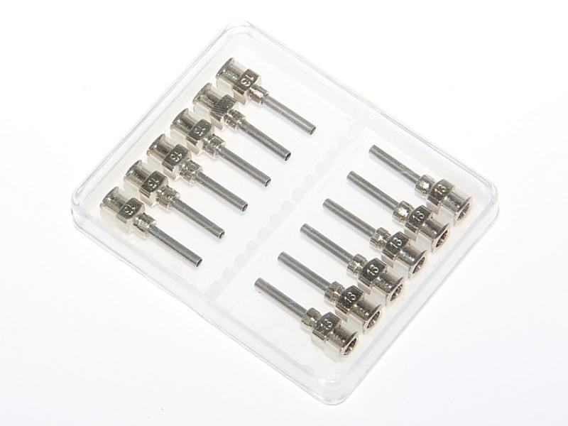 Aiguilles de distribution de précision en acier inoxydable 13G 12pcs