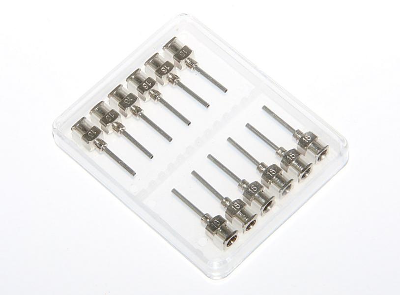 Aiguilles de distribution de précision en acier inoxydable 16G 12pcs